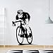 Etiqueta de la pared de la bicicleta niño bicicleta vinilo etiqueta de la pared de fondo artista de la pared etiqueta de la pared del hogar etiqueta de la pared A2 56x42cm