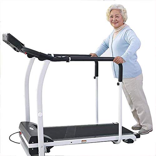 Image of Folding Treadmills Treadmill Middle Aged and Elderly Slow Speed Electric Treadmill Folding Armrest Fitness Equipment Product Slope, Adjustment