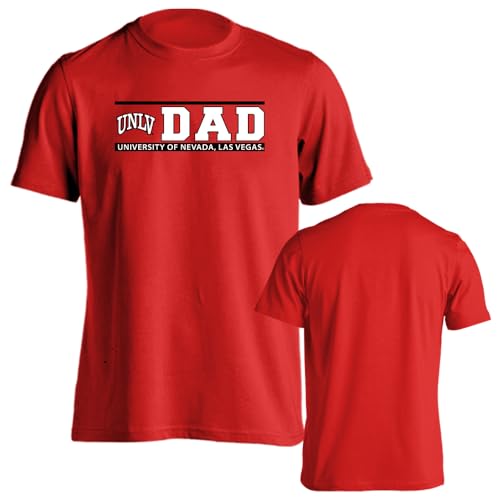 Sport Your Gear Officially Licensed UNLV Rebels Dad Short Sleeve T-Shirt Red Large – UNLV Collegiate Apparel