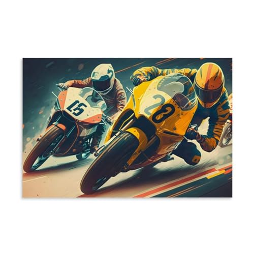 LaFegoude Motorcylce 005 Poster Dekorative Malerei Leinwand Wandkunst Wohnzimmer Poster Schlafzimmer Malerei,Wandkunst Bilddruck Moderne Familienzimmer Dekor 08x12inch(20x30cm)