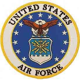 United States Air Force Emblem - Embroidered Patches, Premium Quality Sew On Iron On Patch - 3