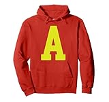 letter a funny group matching halloween costume Pullover Hoodie