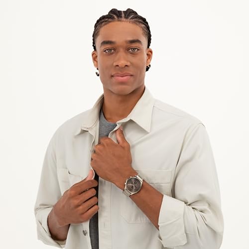 HUGO Analogue Multifunction Quartz Watch for Men #Smash Multi Collection with Silver Stainless Steel Bracelet - 1530411