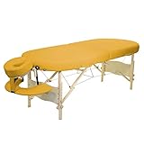 Liegefläche: 195 x 75 cm Clap Tzu Mobile Massageliege Kahuna Set-gelb
