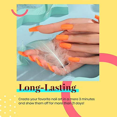 Image of Beetles Orange Gel Polish - 1pc 15ml Bright Peach Coral Orange Gel Polish Color Soak Off UV LED Nail Lamp 15ml Gift for Women Vibrant Tangerine