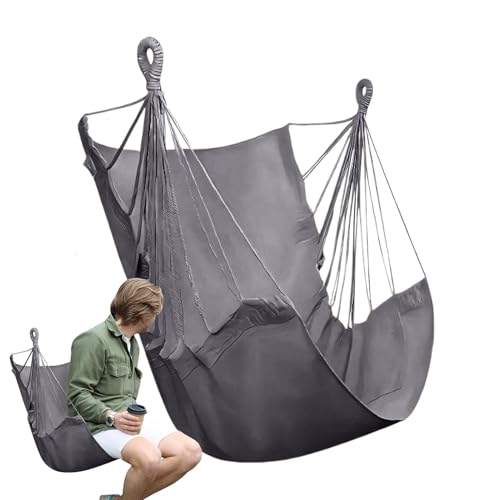 Hängstolskudde utomhus – bekvämt hängande gungstol för trädgård hem camping – stöder upp till 150 kg – perfekt för avkoppling och fritid