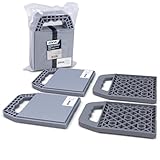 ENVA Basisplatten, Stützplatten für Wohnwagen-Unterstellbock - 4 Stück