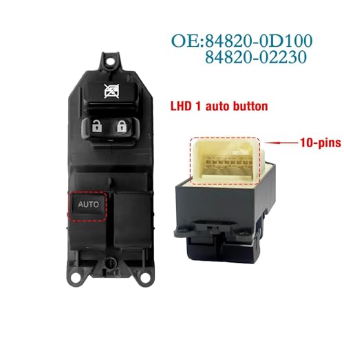 Commande lève-vitre pour Toyota Auris, Yaris, Corolla 84820-0D100