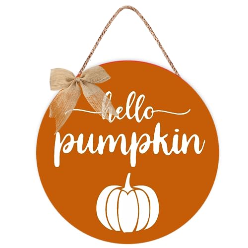 Thanksgiving Door Decorations Fall Decor - Hello Pumpkin Wall Sign...