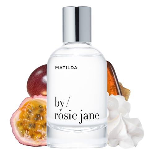 Image of By Rose Jane Eau de Parfum (Matilda) - Non-Toxic, Clean Perfume for Women - Notes of Passionfruit, Sweet Meringue & Golden Musk - Paraben & Pthalate-Free Body & Hair Perfume - Vegan (50 ml)