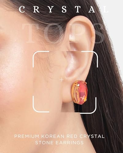 Image of Mansiyaorange Chunky Earrings Tops Stud For Women & Girls