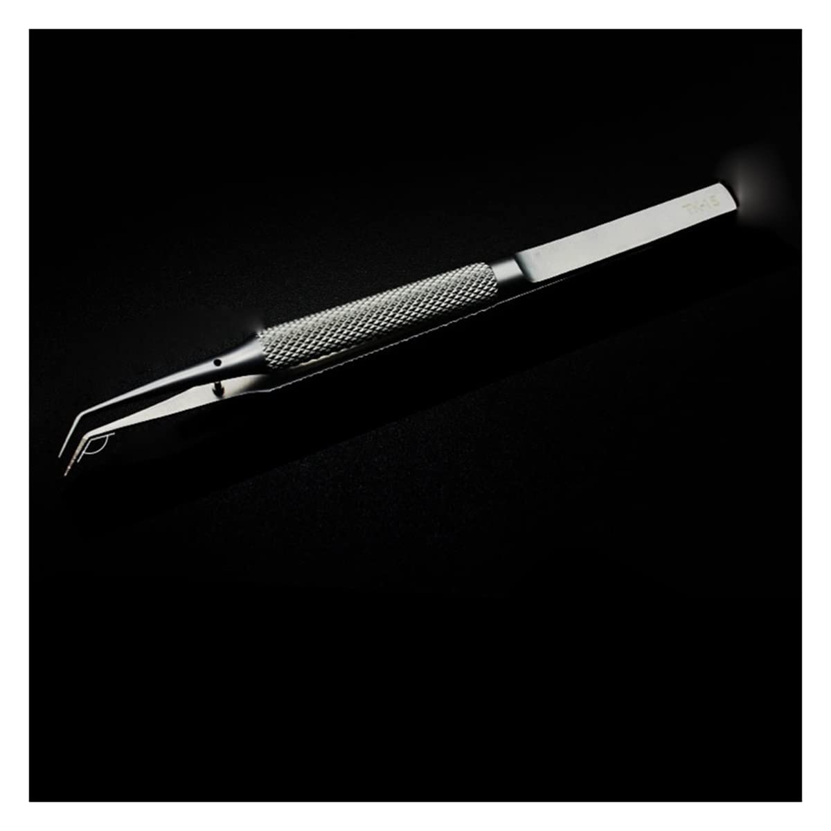 Lab Microscope Accessories Titanium Alloy Microscope Fly-line Curved Straight Tweezers(TK-15)
