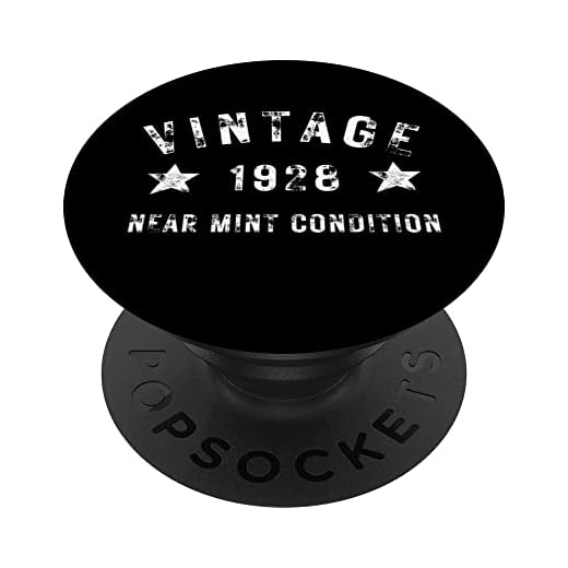 Vintage 1928 Nacido en 1928 Cerca de la Condición de Menta Cumpleaños PopSockets PopGrip Intercambiable