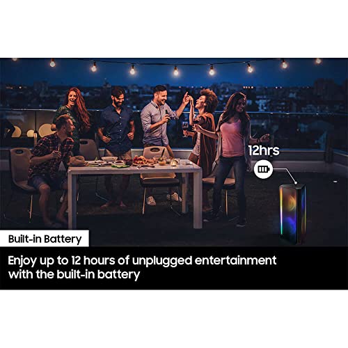 Samsung Mx-St40B Sound Tower High Power Audio, 160W Floor Standing Speaker, Bi-Directional Sound, Built-In Battery, Ipx5 Water Resistant, Party Lights, Bluetooth Multi-Connection, 2022 (Renewed) #TOP5