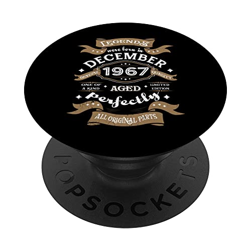 Leyendas nacieron en diciembre de 1967 regalo de cumpleaños PopSockets PopGrip Intercambiable