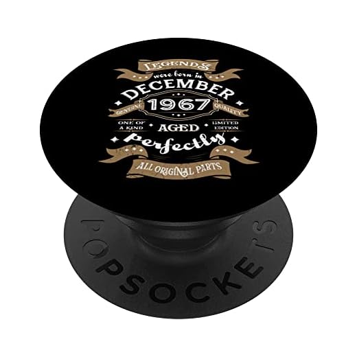 Leyendas nacieron en diciembre de 1967 regalo de cumpleaños PopSockets PopGrip Intercambiable
