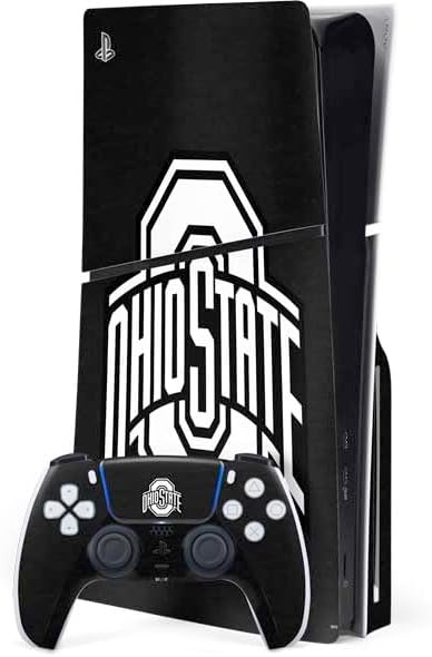 Skinit Decal Gaming Skin Compatible with PS5 Slim Disk Bundle - Officially Licensed Ohio State University Buckeyes Design