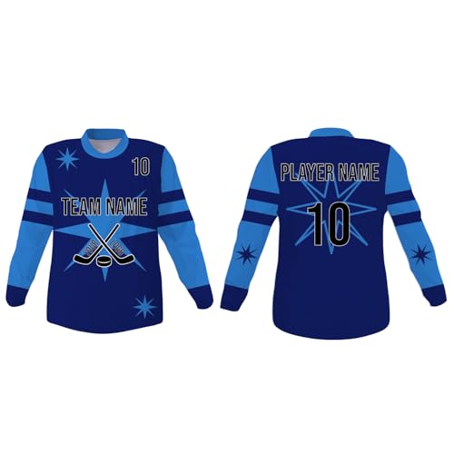 Image of SGS Sports Gear Custom Hockey Jersey, Personalized Reversible or Standard Design with Name & Number, Hockey Jersey