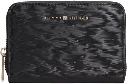 Tommy Hilfiger Damen Geldbörse Modern Compact mit Reißverschluss Schwarz (Black) Einheitsgröße