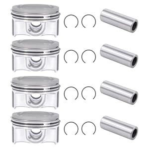 ApplianPar 4Pcs Engine Piston and Piston Pin and Piston Snap Ring for Chevrolet Cruze 2011-2015, Cruze Limited 2016, Sonic 2012-2020, Trax 2015-2021, for Buick Encore 2013-2020 1.4L