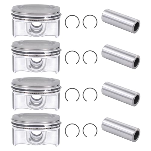 ApplianPar 4Pcs Engine Piston and Piston Pin and Piston Snap Ring for Chevrolet Cruze 2011-2015, Cruze Limited 2016, Sonic 2012-2020, Trax 2015-2021, for Buick Encore 2013-2020 1.4L