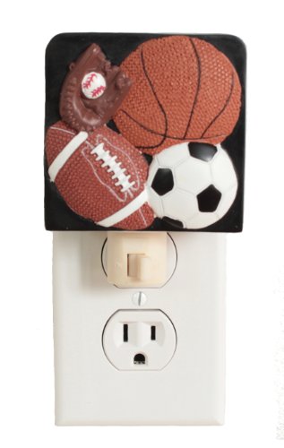Sports Table Lamp With Matching Night Light - Fantastic Hand Painted Details #TOP1