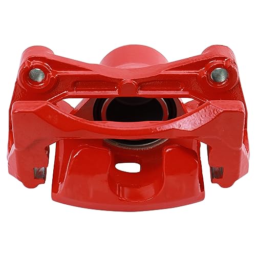 Image of TRQ Front Brake Caliper Set Painted Red Brackets Compatible with 2010-2013 Nissan Altima 2011-2012 Sentra