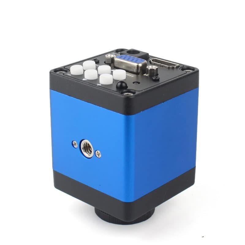 Microscope 13MP HDMI Monocular Microscope Digital Camera C Mount 130X Lens USB LED Light Workbench(B Camera)