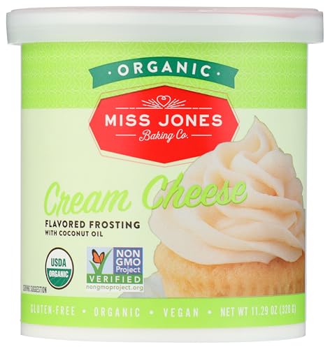 MISS JONES BAKING CO Organic Cream Cheese Flavored Frosting,...