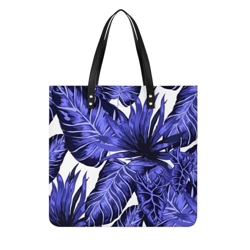 Sac à main Feuille Violette grand tote bag de voyage pour vos escapades