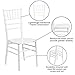 Flash Furniture Hercules Series Chiavari Chair for Formal Events and Banquets, Commercial/Residential All-Occasion Event Chair, White