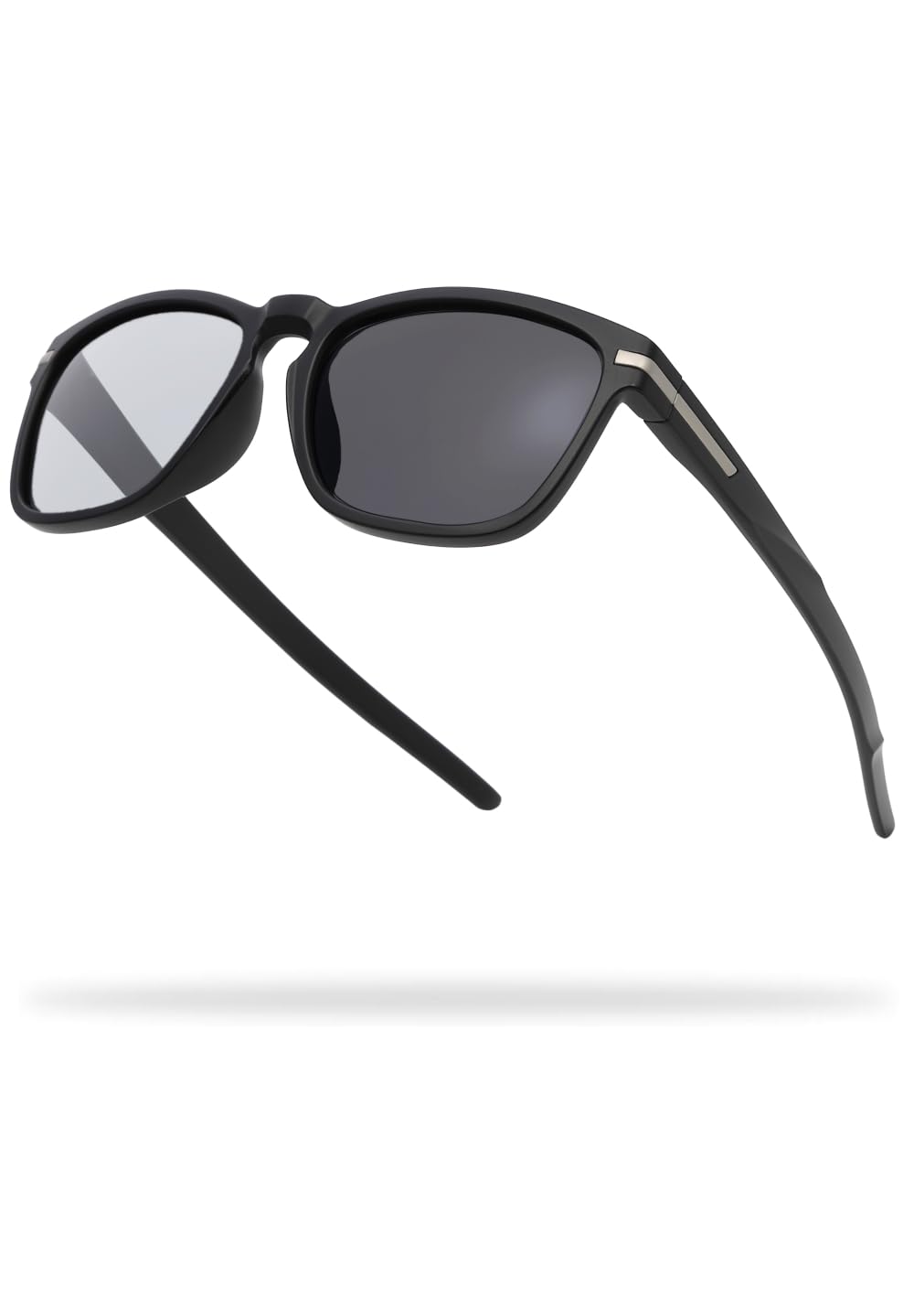 [TORINOX] サングラス メンズ 運転用 偏光サングラス 超軽量 UV400 釣り スポーツ (BLACK/偏光調光BLACK 【BASIC】)