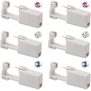 Wegwerp Oor Piercing Gun Six Packs, Steriel En Veilig Aseptische Neus Oor Piercing Tool, Geschikt Voor Oor En Neus Oor…