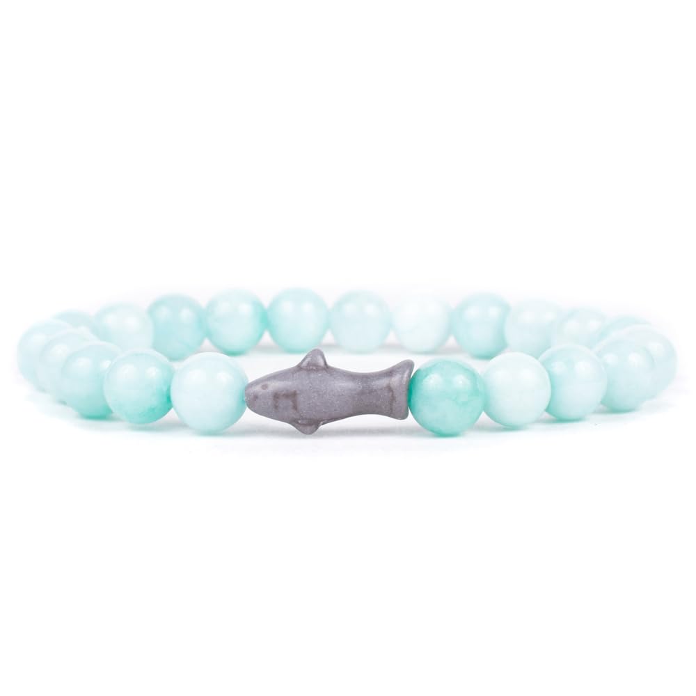 Fahlo Shark Tracking Bracelet, Elastic, supports Saving The Blue, one size fits most for Men and Women