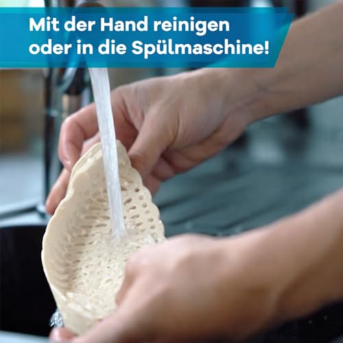 Netrox Schnappsieb aus Silikon, Nudelsieb Aufsatz für Topf & Pfanne – Ansicht 4