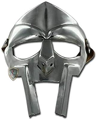 Rj.Artis MF Doom Gladiator Mask Mad-Villain 18g Soft Steel Face Armour Réplica Medieval Hand-Forged SCA-LARP-Helmet-Roman-Armor Doom Mask | Ya disponible en tu tienda friki favorita! En mundofriki.es!