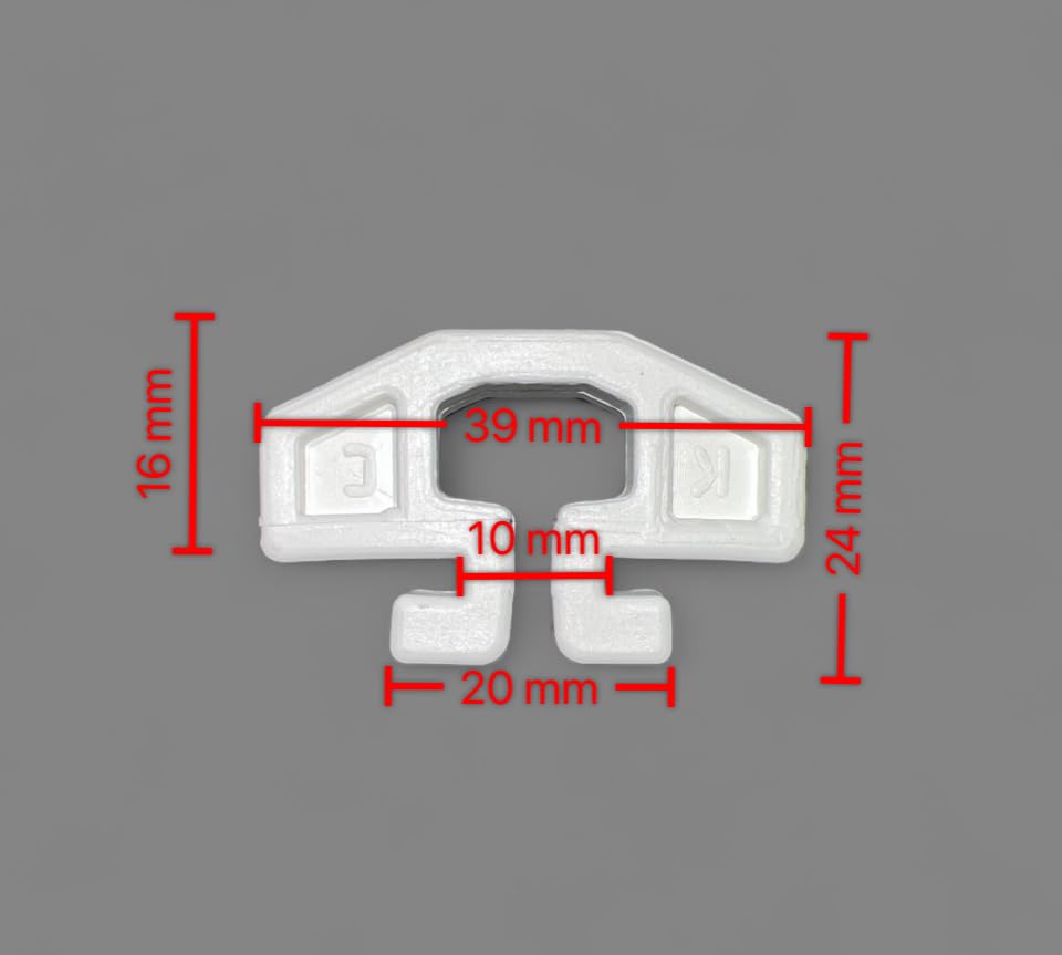 Soccer Goal Net Clips for Aluminium Channel Goals, Twist Fit Football Goal Net Hooks, 25 Pack