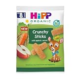 Hipp Crunchy Sticks Snack für Kinder Apfel und Karotte 8m+, 30g