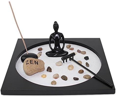 Yoga Girl Meditating Figurine Mesa Arena Rock Incienso Quemador Regalo y Decoración del Hogar (G16298) Taiji Buddha Zen Garden Series Thai
