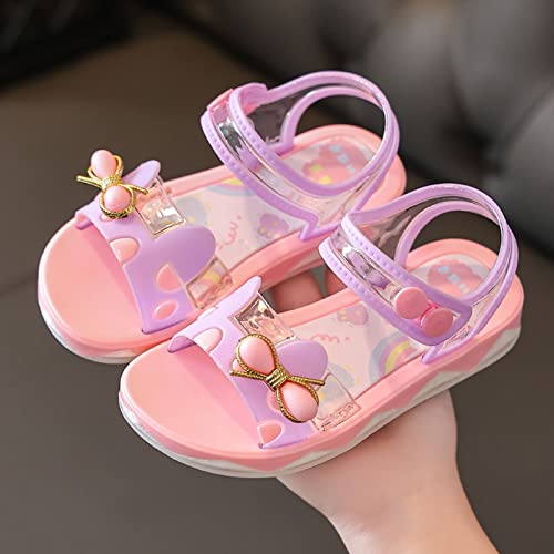 Girls Open Toe Bow Sandals Toddler Kids Soft Sole Cute Sweet Jelly Shoes for Girls Sandals Princess Casual Shoes2