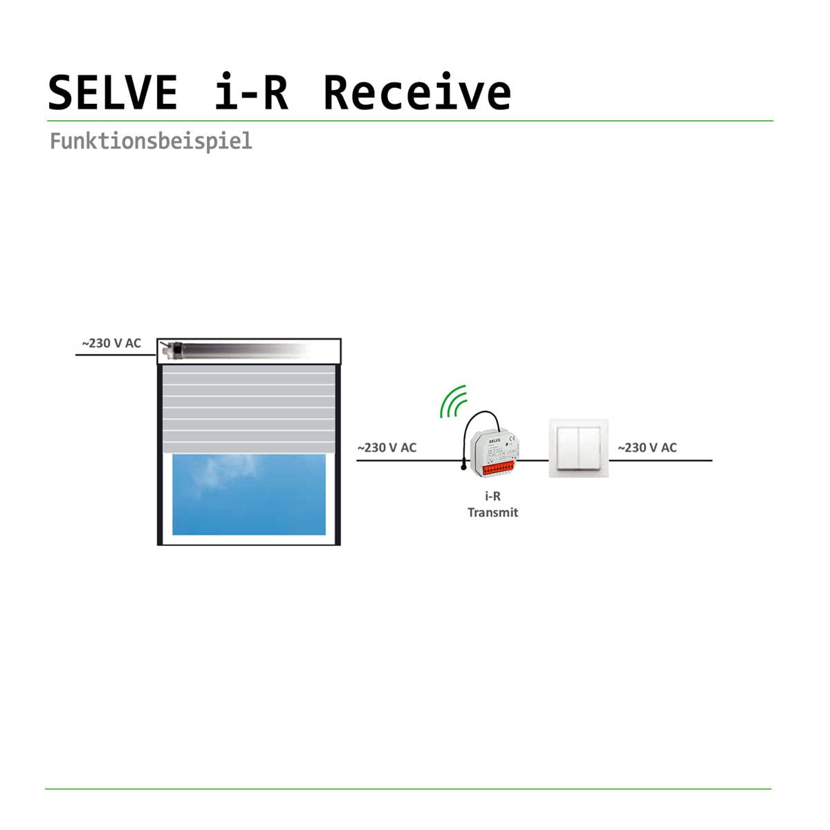 Selve i-R 298771 Récepteur radio Receive pour l'équipement ultérieur des moteurs de volets roulants