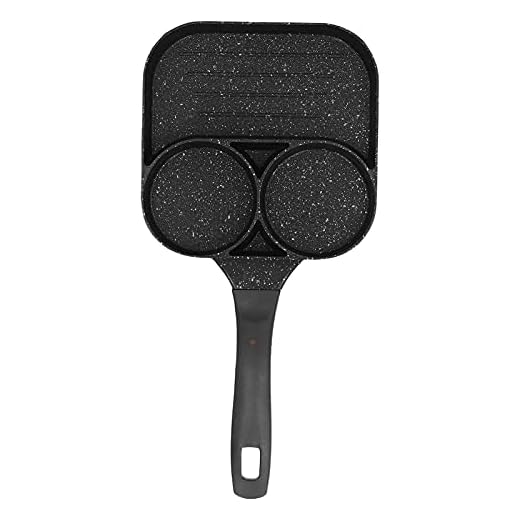 Yosoo Frigideira para ovos, frigideira antiaderente 3 em 1 para ovos fritos, assadeira para bife e linguiça para uso na cozinha