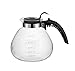 SharpChef Borosilicate Glass Stove Top Whistling Tea Kettle 12 Cup/48oz Capacity - BPA-Free, for Gas, Electric, and Glass Ranges