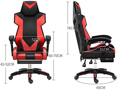 Miniatura 2 de Silla de oficina ergonómica con respaldo alto, asiento ajustable en altura lumbar, reposacabezas de malla transpirable, cojín de espuma suave