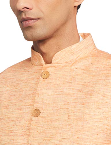 Image of Ethnix by Raymond Ethnix Mens Regular Fit Bundi (RTUA00095-E1 Light Orange 104