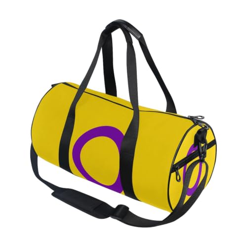 Bolsa de deporte ligera con bolsillo interior y un moderno diseño geométrico abstracto