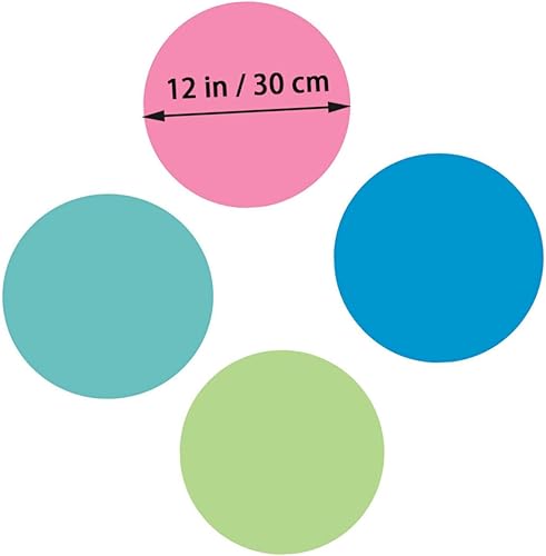 Miniatura 2 de 4 calcomanías de vinilo extraíbles para pared, con círculos de borrado en seco, para enseñanza, progreso, aula, estudiantes, escritorio de mesa, 4