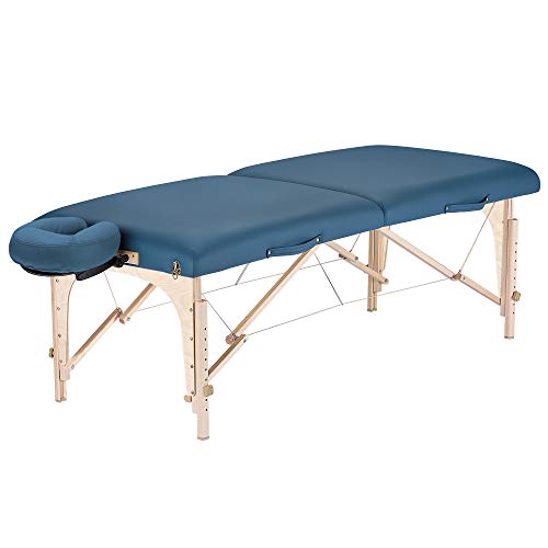 EARTHLITE Mobile Massageliege Harmony DX REIKI - Komplettpaket aus Ahornholz inkl. Verstellbarer Deluxe Kopfstütze & Tasche, Flugzeugbauqualität, Reiki Endplatten - Image 3