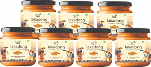 Image of First Bud Organics Lakadong Turmeric Powder 100 GM | High Curcumin Content Haldi Powder| Organic | Immunity Booster | Unprocessed | Directly sourced from Meghalaya, 100 GM X 7 Pack Of 7