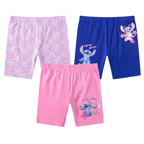 Amazon.com: Disney Lilo and Stitch Girls 3 Pack Bike Shorts for